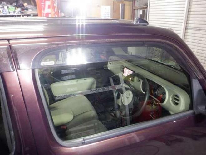 ミラココアL 4WD　ナビ・TV・B/T・Bカメラ・社外エンスタ・車検新規2年・リア修復済み・キーレスキー・エコアイイドル・ライトレベライザー・ベンチシート 660