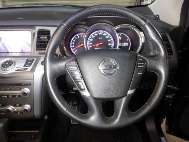 ムラーノ2.5 250XV FOUR 4WD　本州仕入・後期型・メーカーナビ・TV・Bカメラ・サイドカメラ・B/T・革シート・インテリキー・プッシュスタート・ETC・前席パワーシート・クルコン・HID・シートヒーター・フォグランプ・BOSEサウンド 2500