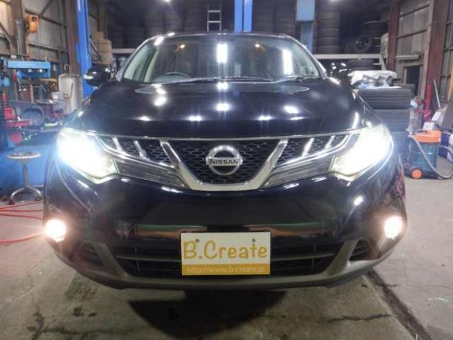 ムラーノ2.5 250XV FOUR 4WD　本州仕入・後期型・メーカーナビ・TV・Bカメラ・サイドカメラ・B/T・革シート・インテリキー・プッシュスタート・ETC・前席パワーシート・クルコン・HID・シートヒーター・フォグランプ・BOSEサウンド 2500