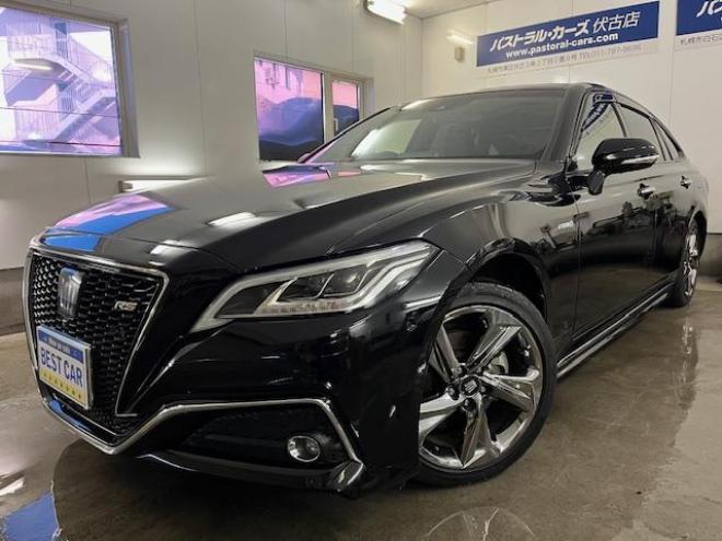 クラウンハイブリッドＲＳアドバンス　本州仕入　ワンオーナー　寒冷地仕様　禁煙車　電動サンルーフ　ヘッドアップディスプレイ　シーケンシャルウィンカー　純正ブラックレザーシート　純正１８インチスパッタリングＡＷ　社外１７ＡＷ＋スタッドレス付 4WD 2500 4Dr