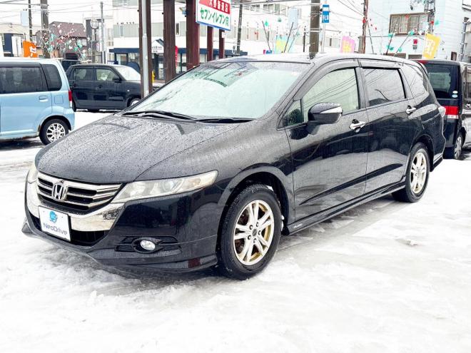 オデッセイ2.4アブソルート 4WD　ローンが不安な方＜優遇ローン＞本州仕入 1年保証　純正ナビ　バックカメラ 