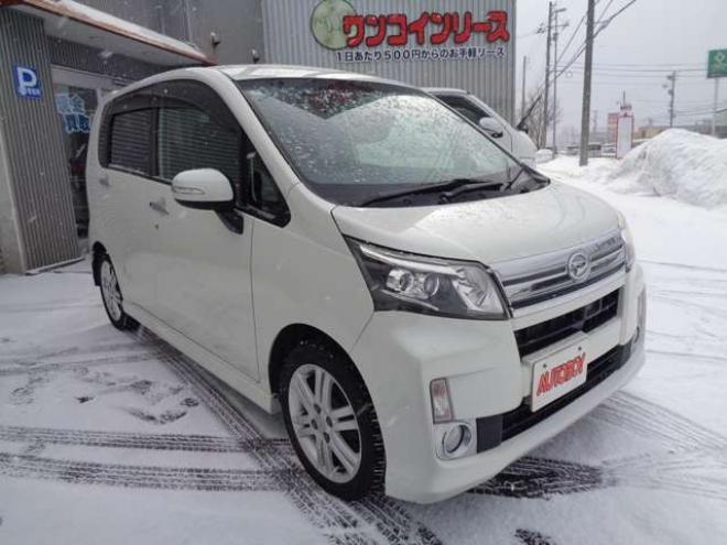 ムーヴカスタム RS SA 4WD　プッシュスタート　スマートキー　純正エンスタ　本革巻きステアリング　電動格納ミラー　フロントフォグ　ETC　横滑り防止　衝突被害軽減　アイドリングストップ　純正ナビ　フルセグTV　HDMI入出力対応　Bluetooth 660