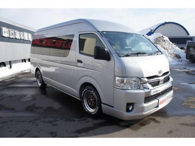 ハイエースバン2.8 DX ワイド スーパーロング ハイルーフ GLパッケージ ディーゼルターボ 4WD　1オーナー　アルパイン11インチナビTV　パノラミックビューモニター　ドラレコ　ワークエクストラップ17インチAW　415コブラフロントスポイラー　リアヒーター&エアコン　LEDヘッドライト　フォグ ETC 2800