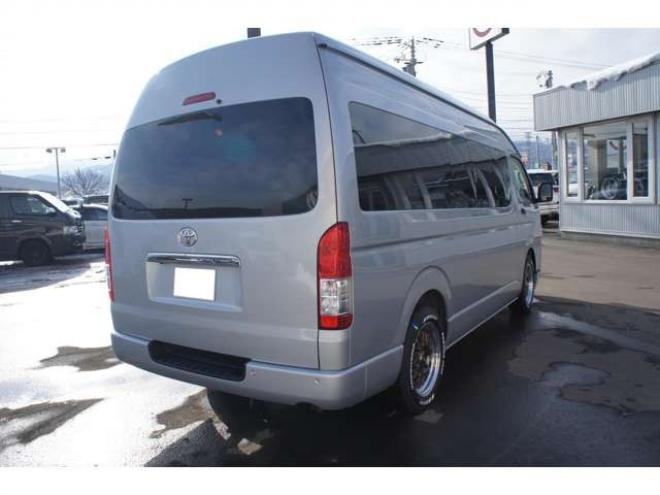 ハイエースバン2.8 DX ワイド スーパーロング ハイルーフ GLパッケージ ディーゼルターボ 4WD　1オーナー　アルパイン11インチナビTV　パノラミックビューモニター　ドラレコ　ワークエクストラップ17インチAW　415コブラフロントスポイラー　リアヒーター&エアコン　LEDヘッドライト　フォグ ETC 2800