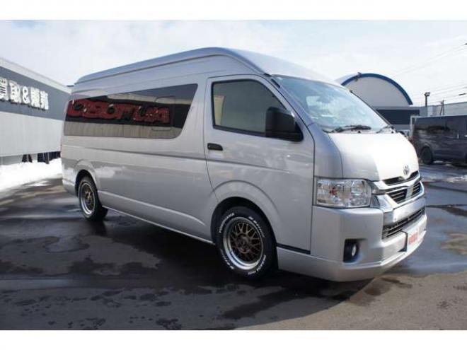 ハイエースバン2.8 DX ワイド スーパーロング ハイルーフ GLパッケージ ディーゼルターボ 4WD　1オーナー　アルパイン11インチナビTV　パノラミックビューモニター　ドラレコ　ワークエクストラップ17インチAW　415コブラフロントスポイラー　リアヒーター&エアコン　LEDヘッドライト　フォグ ETC 2800