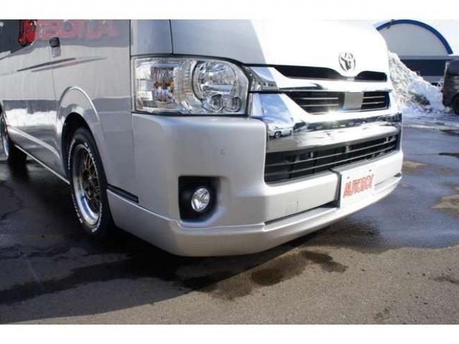 ハイエースバン2.8 DX ワイド スーパーロング ハイルーフ GLパッケージ ディーゼルターボ 4WD　1オーナー　アルパイン11インチナビTV　パノラミックビューモニター　ドラレコ　ワークエクストラップ17インチAW　415コブラフロントスポイラー　リアヒーター&エアコン　LEDヘッドライト　フォグ ETC 2800