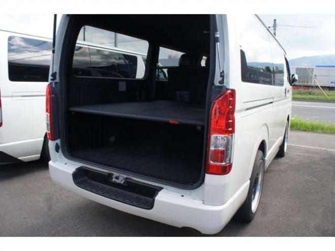 ハイエースバン2.8 スーパーGL ダークプライムII ロングボディ ディーゼルターボ 4WD　モデリスタフロントスポイラー　ワーク18インチAW　8インチナビTV 両側電動パワースライドドア 415COBRAフラットキット(ベッドキット) 2800