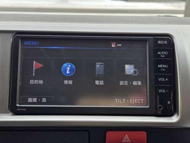 ハイエース2.7 GL ロング ミドルルーフ 4WD　寒冷地仕様　10人乗り　リアヒーター&クーラー　プッシュスタート　スマートキー　横滑り防止　オートライト　バックカメラ　純正ナビ　ワンセグTV　Bluetooth　CD/DVD　FM/AM　電動格納ミラー　ETC 2700