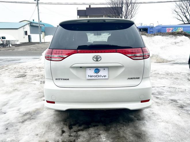 エスティマ2.4アエラスGエディション 4WD　ローンが不安な方＜優遇ローン＞寒冷地仕様　両側パワースライドドア　後席モニター　純正ナビ 4WD