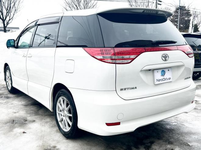 エスティマ2.4アエラスGエディション 4WD　ローンが不安な方＜優遇ローン＞寒冷地仕様　両側パワースライドドア　後席モニター　純正ナビ 4WD