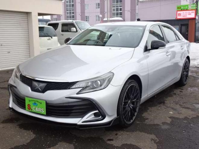 マークX2.5 250G Four 4WD　本州車　保証1年　4WD　ワンオーナー　エスカーズカスタム　フロントリップ　リヤディフューザー　プレシャス/HM-1　19インチアルミ　純正ナビ　ワンセグTV　ドライブレコーダーLDA　ETC　クルーズコントロール 2500