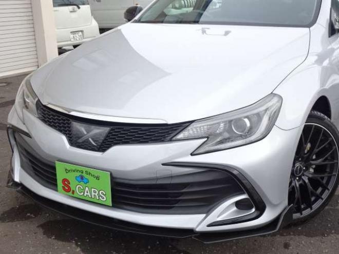 マークX2.5 250G Four 4WD　本州車　保証1年　4WD　ワンオーナー　エスカーズカスタム　フロントリップ　リヤディフューザー　プレシャス/HM-1　19インチアルミ　純正ナビ　ワンセグTV　ドライブレコーダーLDA　ETC　クルーズコントロール 2500