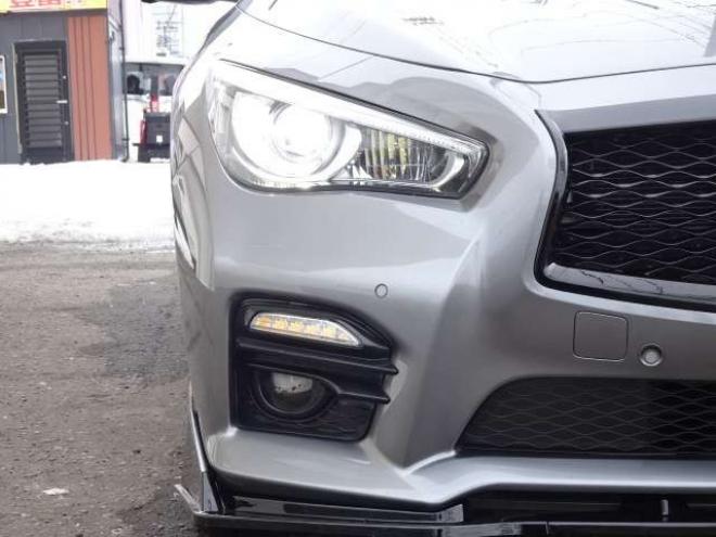 スカイライン3.5 350GT FOUR ハイブリッド タイプSP　本州車 ハイブリットシステム2年保証/走行距離無制限　 4WD フロントリップ　リヤスポイラー　黒本革シート　全方位カメラ　純正ナビ　純正19インチAW　パワーシート　バックカメラ　レーンアシスト　シートメモリ 3500