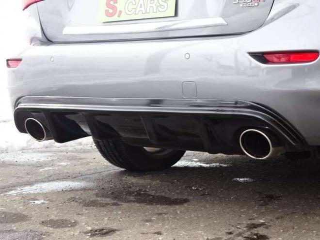 スカイライン3.5 350GT FOUR ハイブリッド タイプSP　本州車 ハイブリットシステム2年保証/走行距離無制限　 4WD フロントリップ　リヤスポイラー　黒本革シート　全方位カメラ　純正ナビ　純正19インチAW　パワーシート　バックカメラ　レーンアシスト　シートメモリ 3500