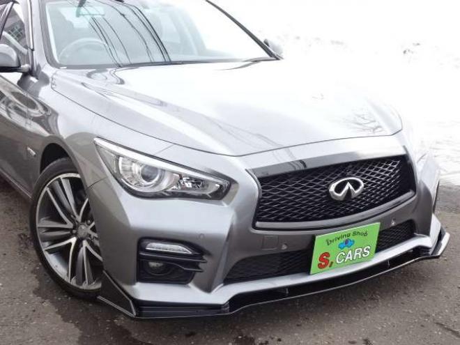 スカイライン3.5 350GT FOUR ハイブリッド タイプSP　本州車 ハイブリットシステム2年保証/走行距離無制限　 4WD フロントリップ　リヤスポイラー　黒本革シート　全方位カメラ　純正ナビ　純正19インチAW　パワーシート　バックカメラ　レーンアシスト　シートメモリ 3500