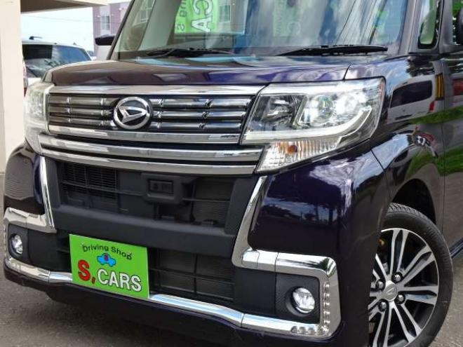 タントカスタム X トップエディション SAII 4WD　本州車　保証1年/走行距離無制限　4WD　パワースライドドア　純正8型ナビ　地デジ　Bluetooth接続　バックカメラ　スマートアシスト　衝突軽減　レーンキープアシスト　LEDヘッドライト　ETC　ハーフレザーシート 660