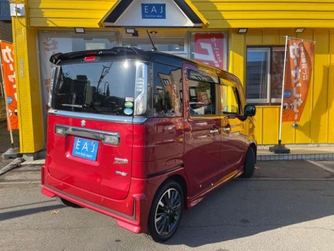 スペーシアカスタム ハイブリッド XSターボ 4WD　1年走行距離無制限保証/Bluetooth/ナビ・フルセグTV/全方位カメラ/両側パワースライドドア/エンジンスターター/ETC/コーナーセンサー/シートヒーター/ミラーヒーター/夏冬タイヤ付き/ワンオーナー/修復歴無し 660