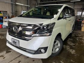 ヴェルファイア　2.5 V 4WD　車検R10年1月・SDナビ・リフトアップ・純正リアモニター・両側パワースライド・メモリー付パワーシート・トーヨーオープンカントリー16AWセット・スタッドレスタイヤセット・ドライブレコーダー・エンジンスターター 2500