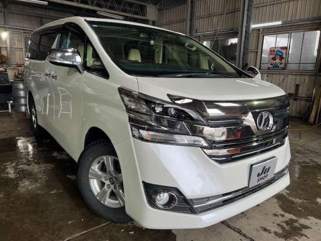 ヴェルファイア2.5 V 4WD　車検R10年1月・SDナビ・リフトアップ・純正リアモニター・両側パワースライド・メモリー付パワーシート・トーヨーオープンカントリー16AWセット・スタッドレスタイヤセット・ドライブレコーダー・エンジンスターター 2500