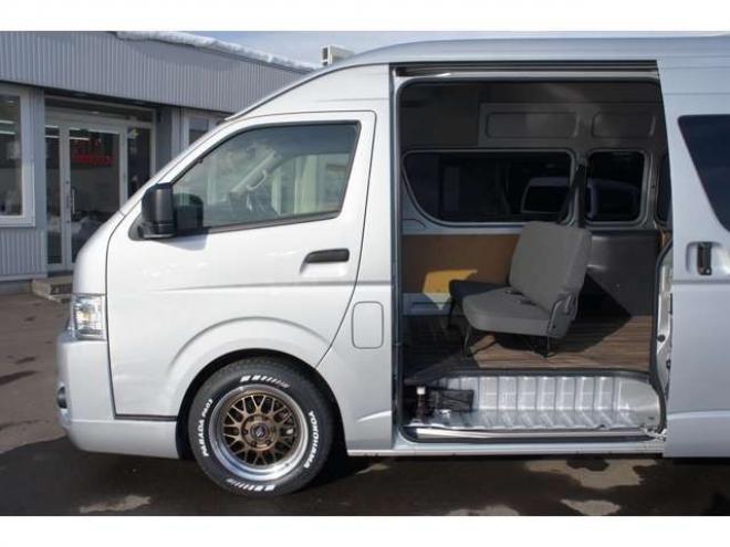 ハイエースバン2.8 DX ワイド スーパーロング ハイルーフ GLパッケージ ディーゼルターボ 4WD　1オーナー　アルパイン11インチナビTV　パノラミックビューモニター　ドラレコ　ワークエクストラップ17インチAW　415コブラフロントスポイラー　リアヒーター&エアコン　LEDヘッドライト　フォグ ETC 2800