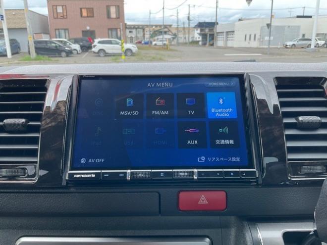 ハイエースバン2.8 スーパーGL ダークプライムII ロングボディ ディーゼルターボ 4WD　モデリスタフロントスポイラー　ワーク18インチAW　8インチナビTV 両側電動パワースライドドア 415COBRAフラットキット(ベッドキット) 2800