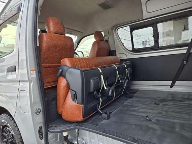 ハイエースバン2.8 DX ワイド スーパーロング ハイルーフ GLパッケージ ディーゼルターボ 4WD　COBRA丸目ヘッドライトKIT　SAFARIフロントスポイラー　リアヒーター&クーラー　キーレス　純正ナビ　ワンセグTV　Bカメラ　オートマチックハイビーム　横滑り防止　車線逸脱　衝突被害軽減　ETC　電動格納ミラー 2800