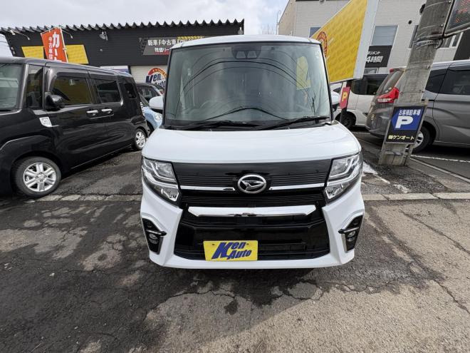 タントTANTO CUSTOM 4WD　X (禁煙車）ワンオーナー　寒冷地仕様　ワンタッチ両パワースライドドア　エンジンスタータ　ブルートースフルセブナビ　バックカメラ　ドラレコ　ハーフレザーシート　ETC　LED シートヒーター　夏タイヤ付　エンジンオイル交換 4WD 660 5Dr