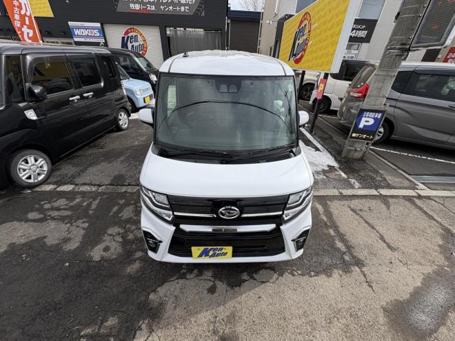 タントTANTO CUSTOM 4WD　X (禁煙車）ワンオーナー　寒冷地仕様　ワンタッチ両パワースライドドア　エンジンスタータ　ブルートースフルセブナビ　バックカメラ　ドラレコ　ハーフレザーシート　ETC　LED シートヒーター　夏タイヤ付　エンジンオイル交換 4WD 660 5Dr