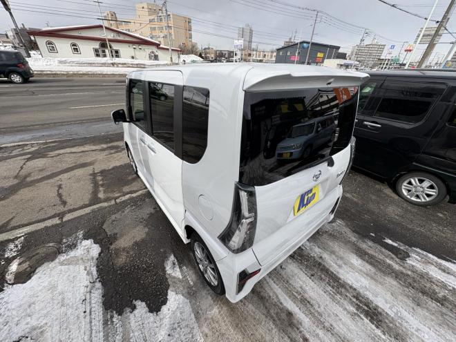 タントTANTO CUSTOM 4WD　X (禁煙車）ワンオーナー　寒冷地仕様　ワンタッチ両パワースライドドア　エンジンスタータ　ブルートースフルセブナビ　バックカメラ　ドラレコ　ハーフレザーシート　ETC　LED シートヒーター　夏タイヤ付　エンジンオイル交換 4WD 660 5Dr