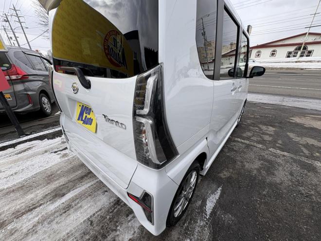 タントTANTO CUSTOM 4WD　X (禁煙車）ワンオーナー　寒冷地仕様　ワンタッチ両パワースライドドア　エンジンスタータ　ブルートースフルセブナビ　バックカメラ　ドラレコ　ハーフレザーシート　ETC　LED シートヒーター　夏タイヤ付　エンジンオイル交換 4WD 660 5Dr