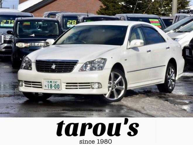 クラウンロイヤルエクストラQパッケージ　４ＷＤ　フルエアロ　アスリート用１８インチアルミ　シートカバー