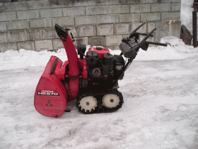 除雪機　ホンダ　８馬力除雪機　ＨＳ－970　電動シューター　整備済み　即使用可