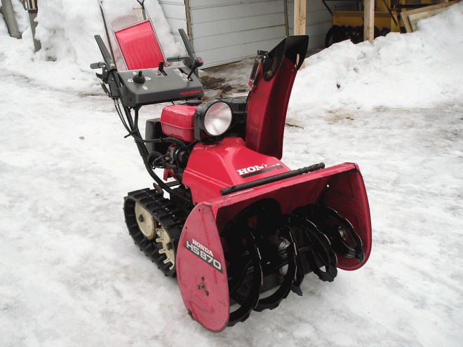 除雪機ホンダ　８馬力除雪機　ＨＳ－970　電動シューター　整備済み　即使用可