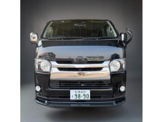 ハイエースバン4型フェイス スーパーGL ディーゼルターボ 本州車寒冷地仕様 カロッツェリア8型ナビTVバックカメラ 両側スライドドア リアテーブルドリンクホルダー ベッドキット モデリスタフロントリップ LEDヘッドライト ヒッチメンバー 運転席レカロシート 20インチアルミタイヤ ヴァレンティーテールランプ 車検満タン 即乗りOK！ 4WD 3000 5Dr