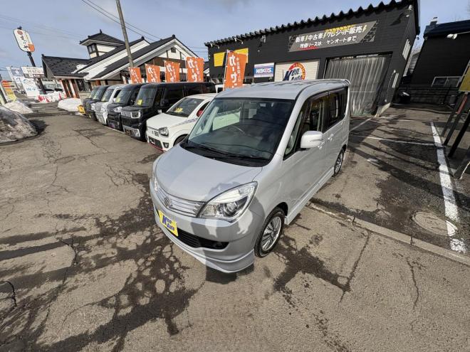 ソリオSORIO 4WD S　寒冷地仕様　両側パワースライドドア　HID ＶＳＣ　純正エアロ　リアスポ　Bluetoothフルセグナビ　バックカメラ　　エンジンスターター　アルミ　スタットレスＶＲＸ３　夏タイヤ付　エンジンオイル交換　禁煙車 4WD 1200 ５Dr