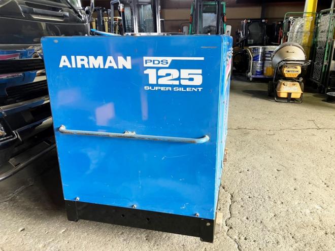 コンプレッサー北越　中古　PDS125S　エアマンエンジンコンプレッサー　動力源