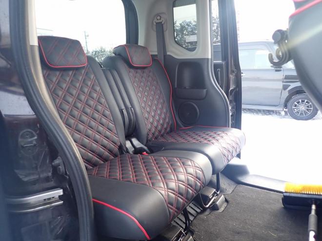 N-BOXカスタムGLパッケージ検10/2ナビテレビ パワースライドドア 革調シートカバー バッテリー新品 4WD 660 5Dr