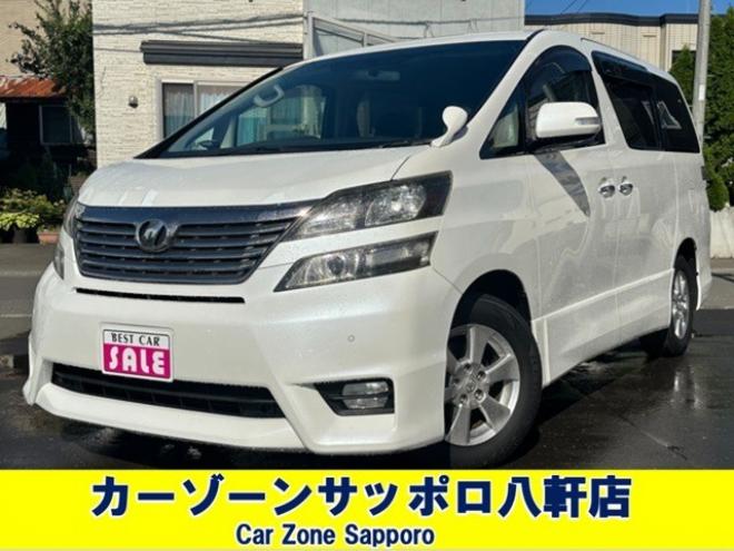 ヴェルファイア2.4 Z プラチナセレクション 4WD　両側パワースライドドア　HDDナビ　フルセグTV　バックモニター　プッシュスタート　横滑り防止装置　コーナーセンサー　パワーバックドア　純正アルミホイール　純正エンンジンスターター 2400