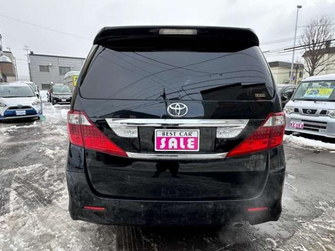 アルファード2.4 240S 4WD　片側パワースライドドア　社外ナビ　地デジ　ビルトインETC　横滑り防止装置　コーナーセンサー　社外19インチアルミホイール夏　プッシュスタート 2400