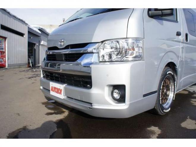 ハイエースバン2.8 DX ワイド スーパーロング ハイルーフ GLパッケージ ディーゼルターボ 4WD　1オーナー　アルパイン11インチナビTV　パノラミックビューモニター　ドラレコ　ワークエクストラップ17インチAW　415コブラフロントスポイラー　リアヒーター&エアコン　LEDヘッドライト　フォグ ETC 2800