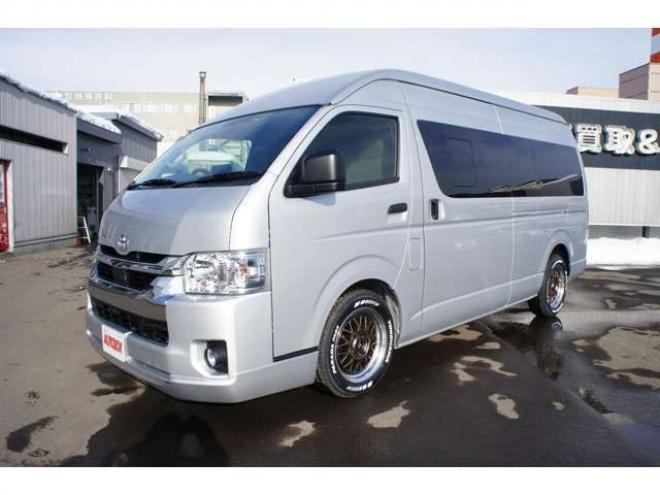 ハイエースバン2.8 DX ワイド スーパーロング ハイルーフ GLパッケージ ディーゼルターボ 4WD　1オーナー　アルパイン11インチナビTV　パノラミックビューモニター　ドラレコ　ワークエクストラップ17インチAW　415コブラフロントスポイラー　リアヒーター&エアコン　LEDヘッドライト　フォグ ETC 2800