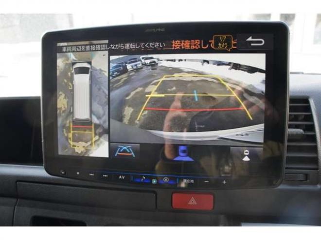 ハイエースバン2.8 DX ワイド スーパーロング ハイルーフ GLパッケージ ディーゼルターボ 4WD　1オーナー　アルパイン11インチナビTV　パノラミックビューモニター　ドラレコ　ワークエクストラップ17インチAW　415コブラフロントスポイラー　リアヒーター&エアコン　LEDヘッドライト　フォグ ETC 2800
