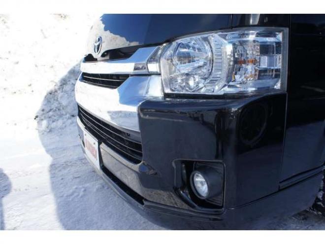 ハイエース2.7 GL ロング ミドルルーフ 4WD　社外メモリーナビTV　バックカメラ　ワークエクストラップ17インチアルミ　415コブラフロントスポイラー　パワースライドドア　LEDヘッドライト　Wエアバック　スマートキー　AC100V 2700