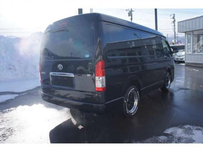 ハイエース2.7 GL ロング ミドルルーフ 4WD　社外メモリーナビTV　バックカメラ　ワークエクストラップ17インチアルミ　415コブラフロントスポイラー　パワースライドドア　LEDヘッドライト　Wエアバック　スマートキー　AC100V 2700