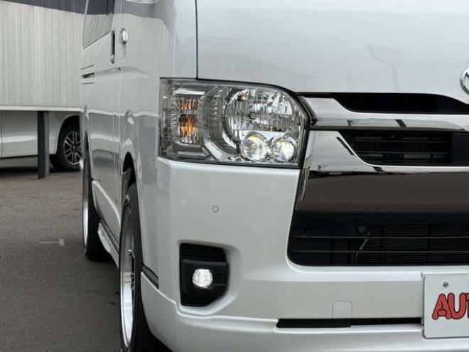 ハイエースバン2.8 スーパーGL ダークプライムII ロングボディ ディーゼルターボ 4WD　寒冷地仕様 ワンオーナー パノラミックビューモニター デジタルインナーミラー 415COBRA CL-3フロントリップ CL-2サイドステップ　CL-ステップリアバンパー　ステージ2　バッドラッカー18インチアルミ　トーヨーH30 2800