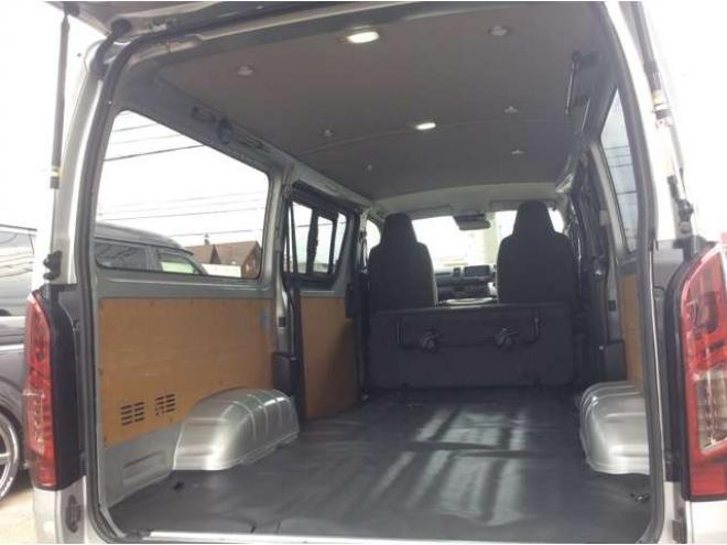 ハイエースバン2.8 DX ロング GLパッケージ ディーゼルターボ 4WD　キーレス　両側スライドドア　バックカメラ　メモリナビ　フルセグTV　フロントフォグランプ　衝突被害軽減システム　車線逸脱防止　横滑り防止装置　パワーヒート　オートマチックハイビーム　電動格納ミラー 2800