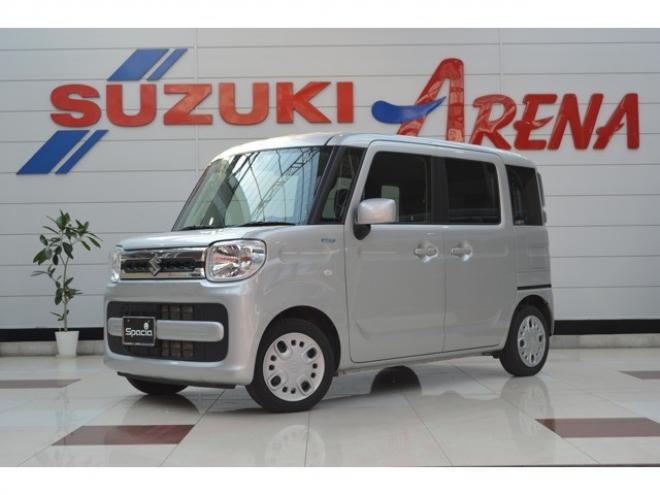 スペーシアハイブリッド X 4WD　ワンオーナー車ハイブリッド4WDターボセーフティサポート搭載アイドリングストップ横滑り防止装置ハイビームアシスト両側オートスライドCDシートヒーター 660