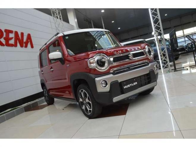 ハスラーJスタイル 4WD　ワンオーナー特別仕様車ハイブリッド4WDセーフティサポート搭載アイドリングストップ全方位モニター付9インチナビTVバックカメラハイビームアシストLEDライト 660