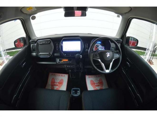 ハスラーJスタイル 4WD　ワンオーナー特別仕様車ハイブリッド4WDセーフティサポート搭載アイドリングストップ全方位モニター付9インチナビTVバックカメラハイビームアシストLEDライト 660