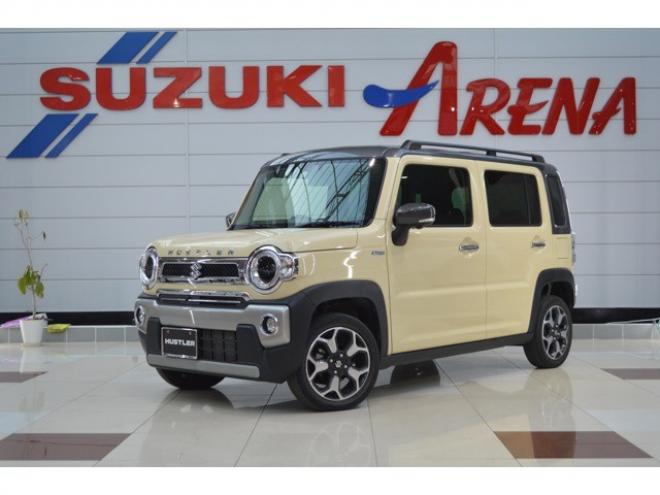 ハスラーJスタイル 4WD　ワンオーナー特別仕様車ハイブリッド4WDセーフティサポート搭載横滑り全方位モニター付9インチナビTVバックカメラ横滑り防止装置ハイビームアシストLEDビルトインETC 660